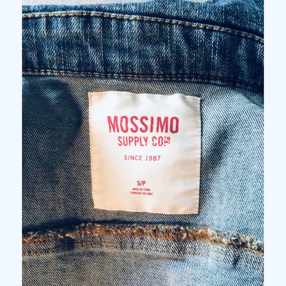 Mossimo Cropped Jean Jacket Size Small - Picture 6 of 9